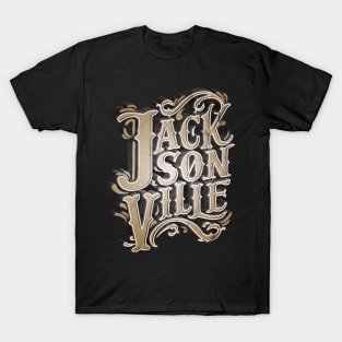 Jacksonville Florida Vintage Handlettering T-Shirt